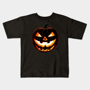 Ghoulish Giggles - Evil Laughing Pumpkin Kids T-Shirt